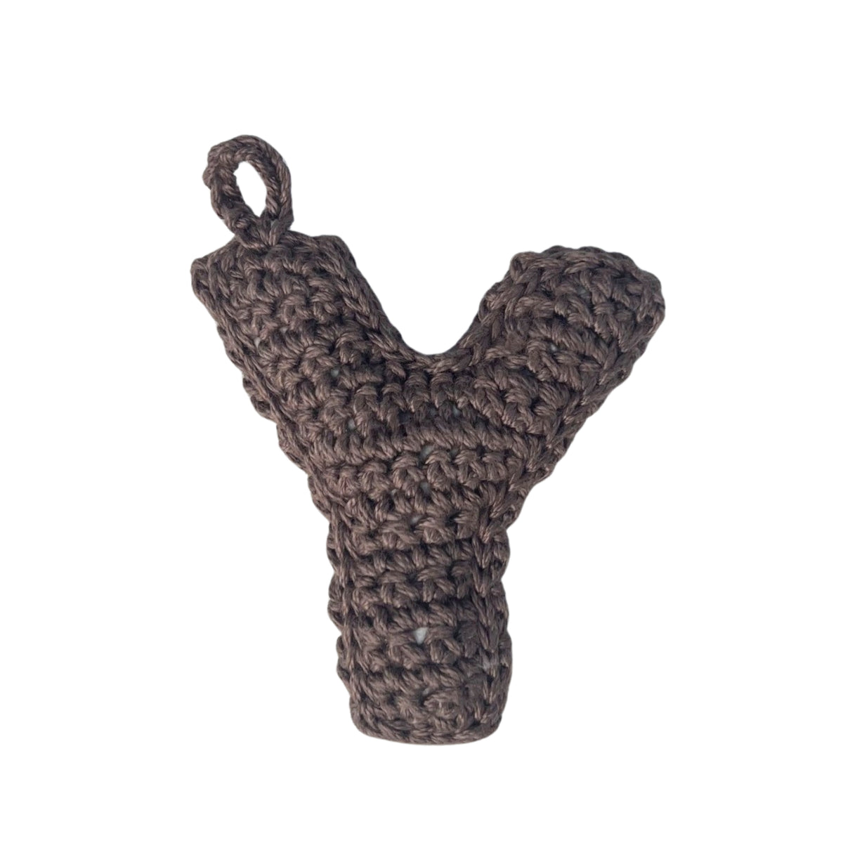 Crochet Alphabets Letters in Brown | Handmade