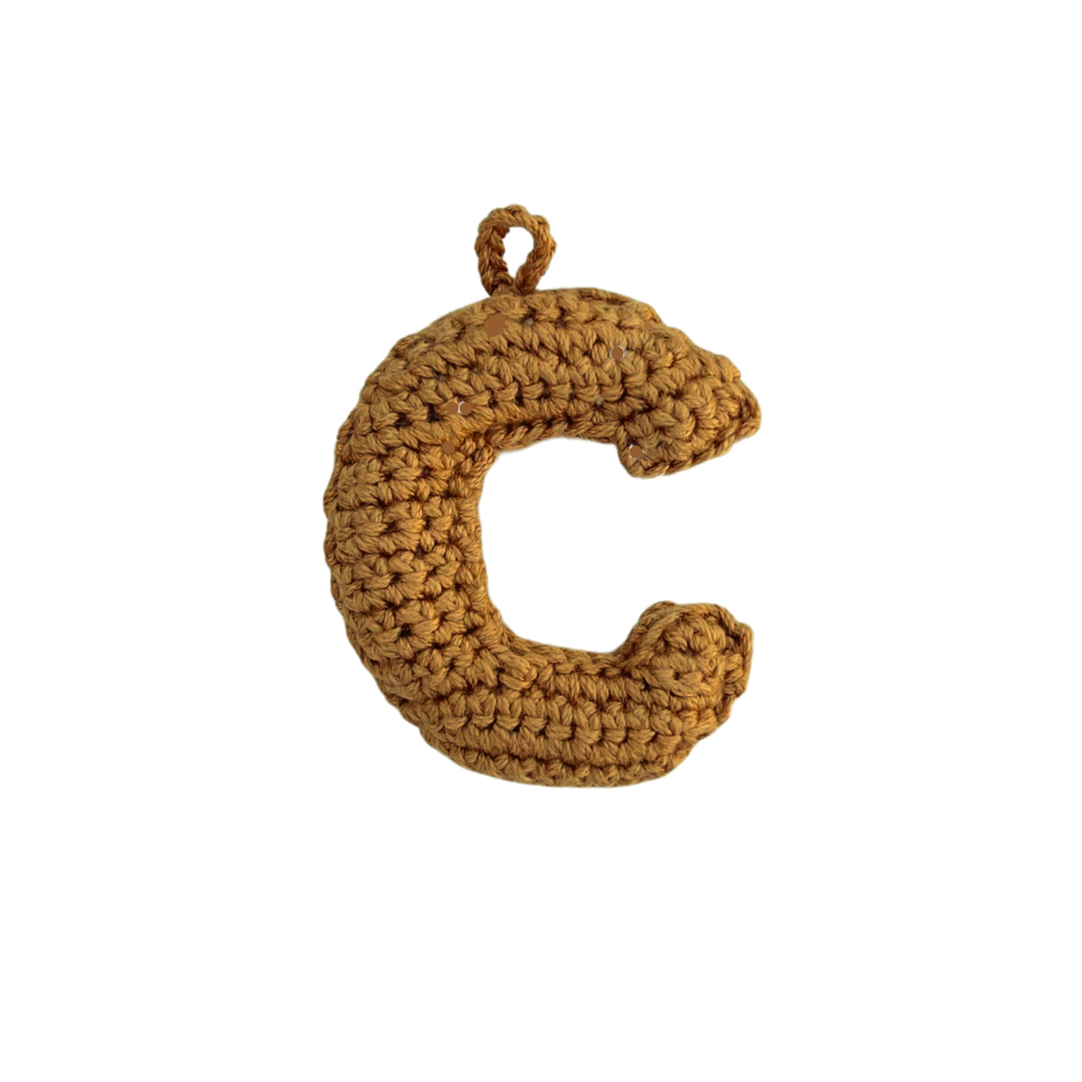 Crochet Alphabets Letters in Mustard | Handmade