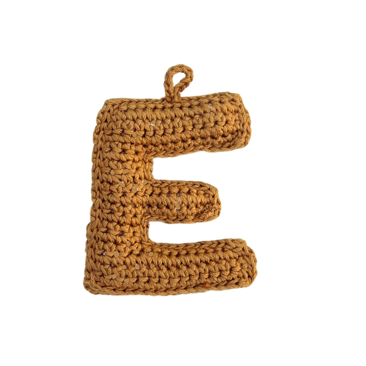 Crochet Alphabets Letters in Mustard | Handmade