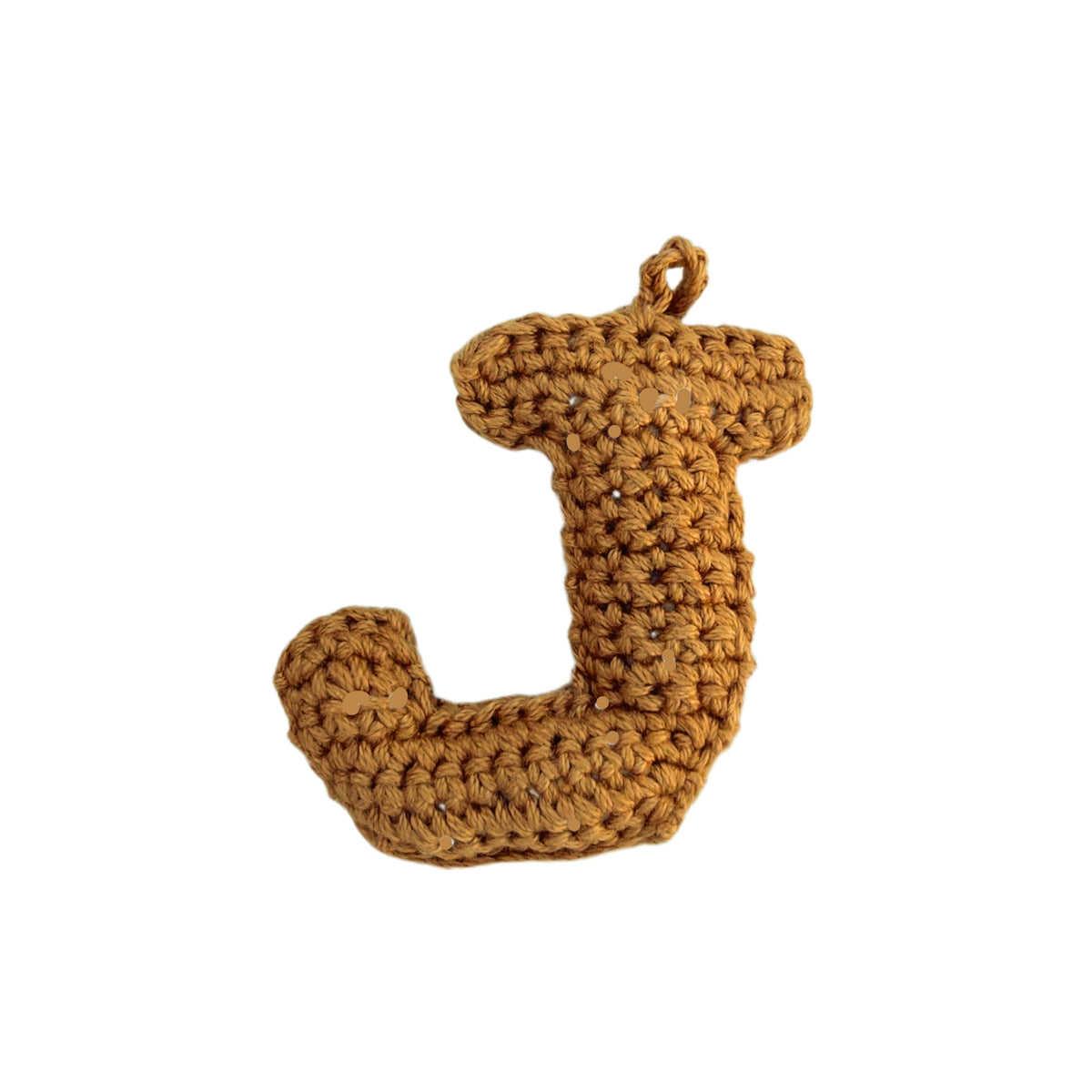 Crochet Alphabets Letters in Mustard | Handmade