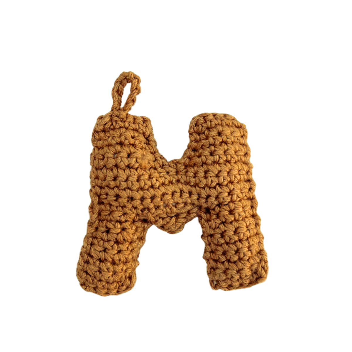 Crochet Alphabets Letters in Mustard | Handmade