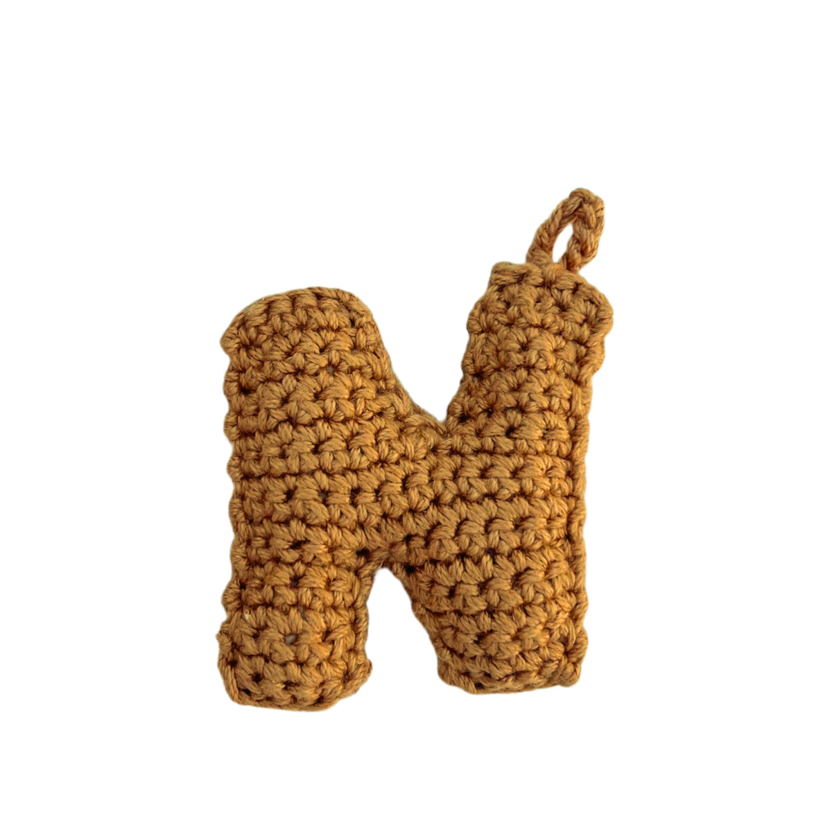 Crochet Alphabets Letters in Mustard | Handmade