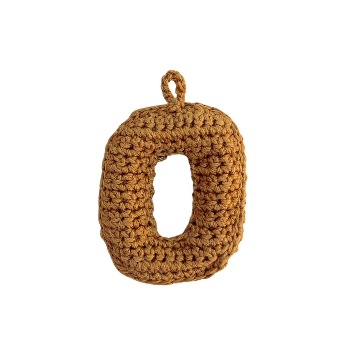 Crochet Alphabets Letters in Mustard | Handmade