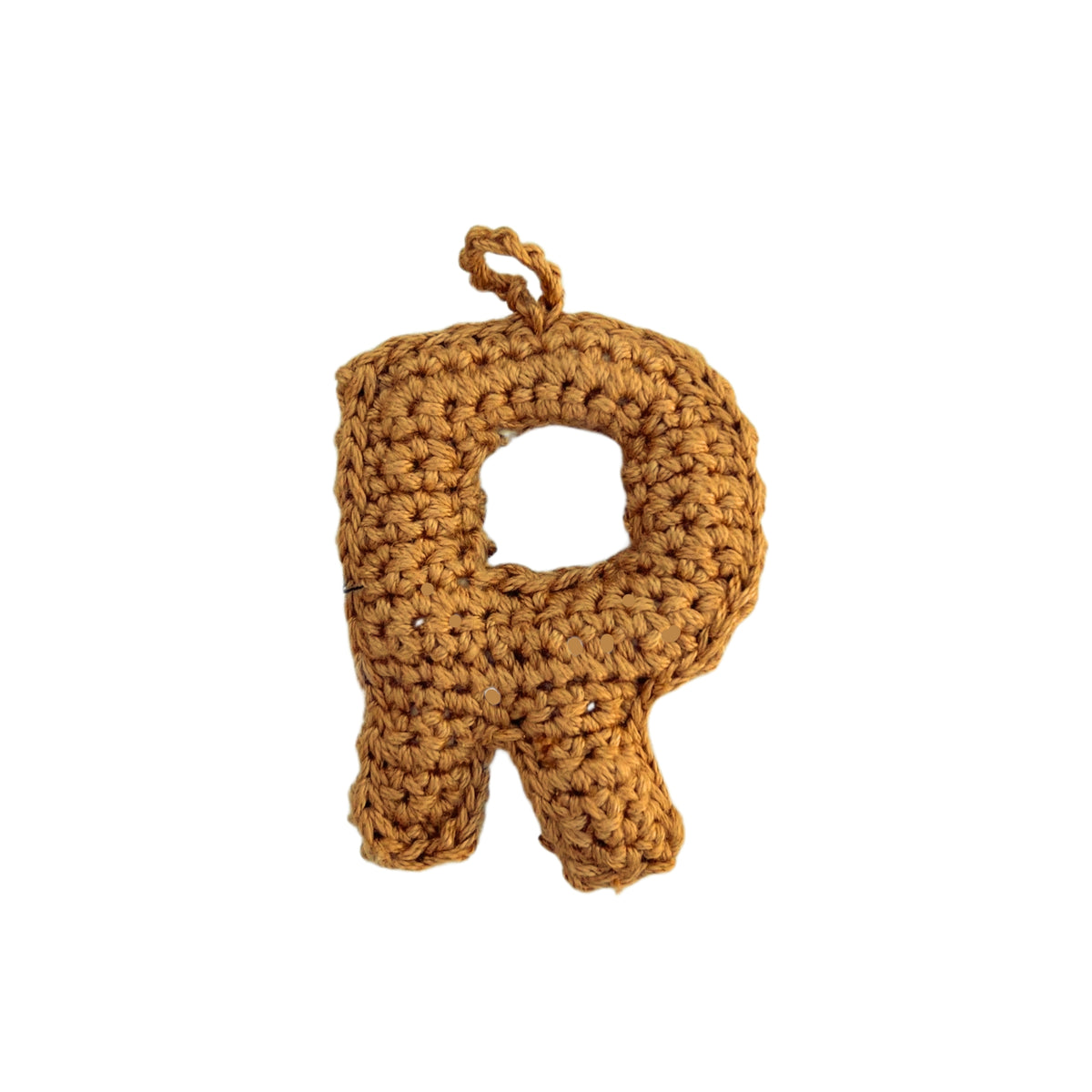 Crochet Alphabets Letters in Mustard | Handmade