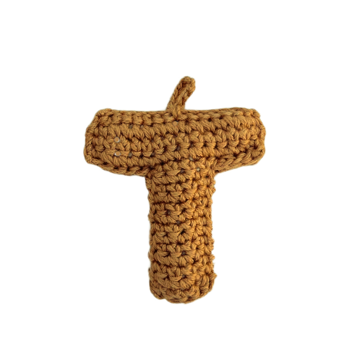 Crochet Alphabets Letters in Mustard | Handmade