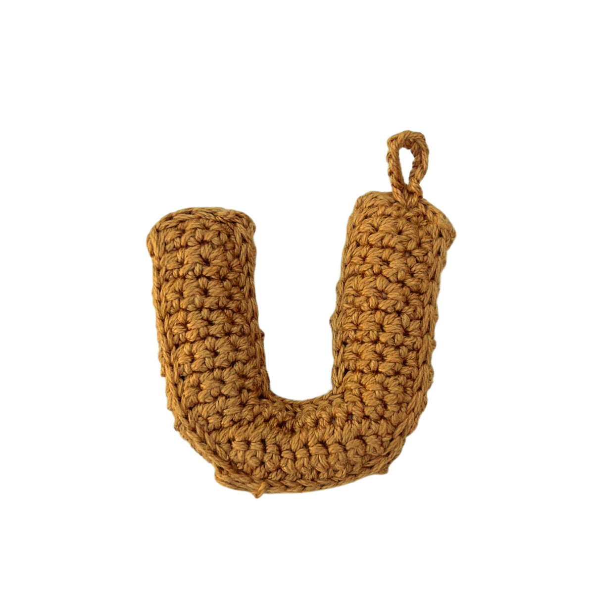 Crochet Alphabets Letters in Mustard | Handmade