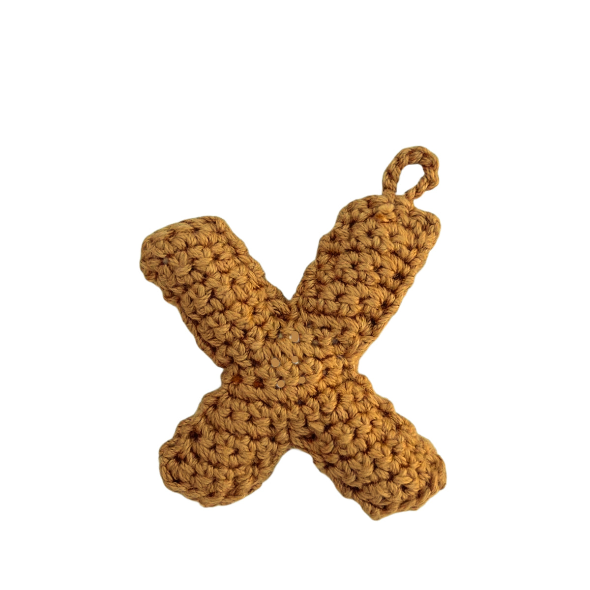 Crochet Alphabets Letters in Mustard | Handmade