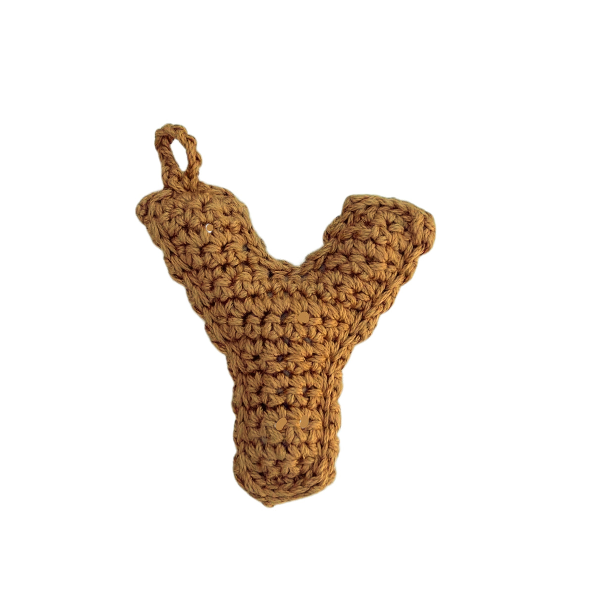 Crochet Alphabets Letters in Mustard | Handmade