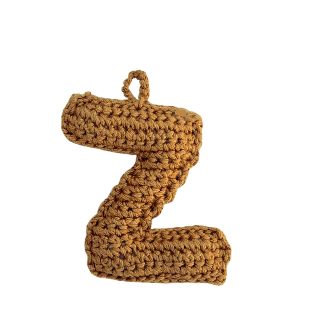 Crochet Alphabets Letters in Mustard | Handmade