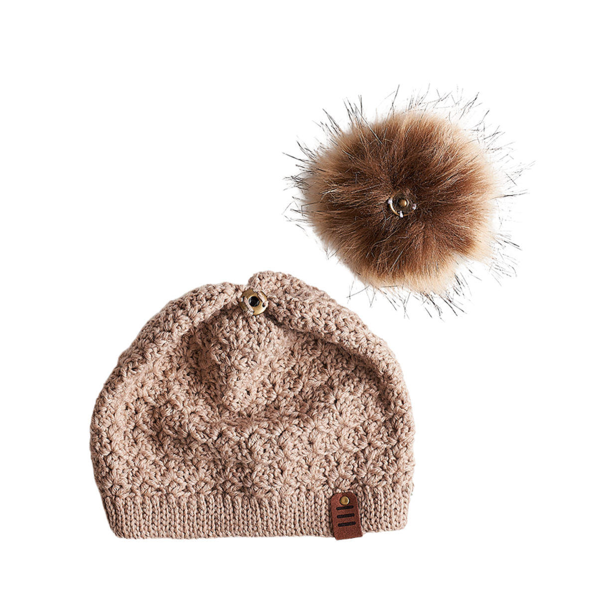 Crochet Baby Beanie | Beige