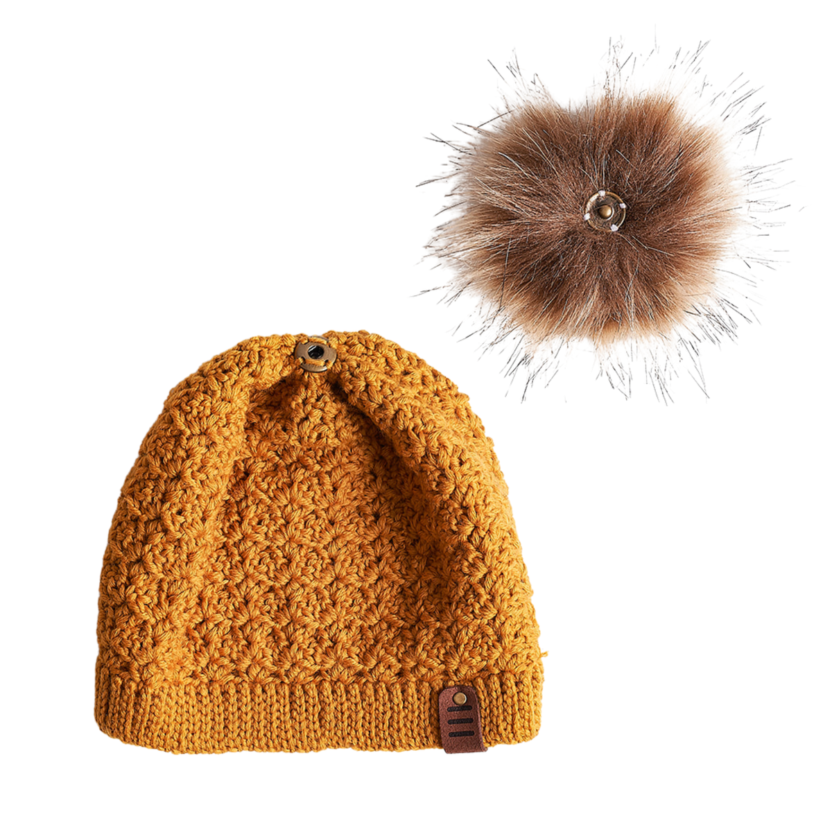 Crochet Baby Beanie | Mustard