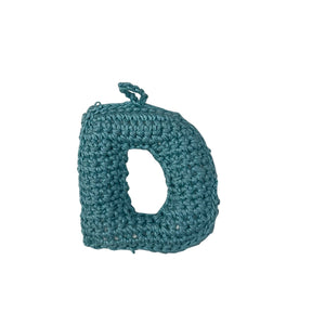 Crochet Alphabets Letters in Blue | Handmade