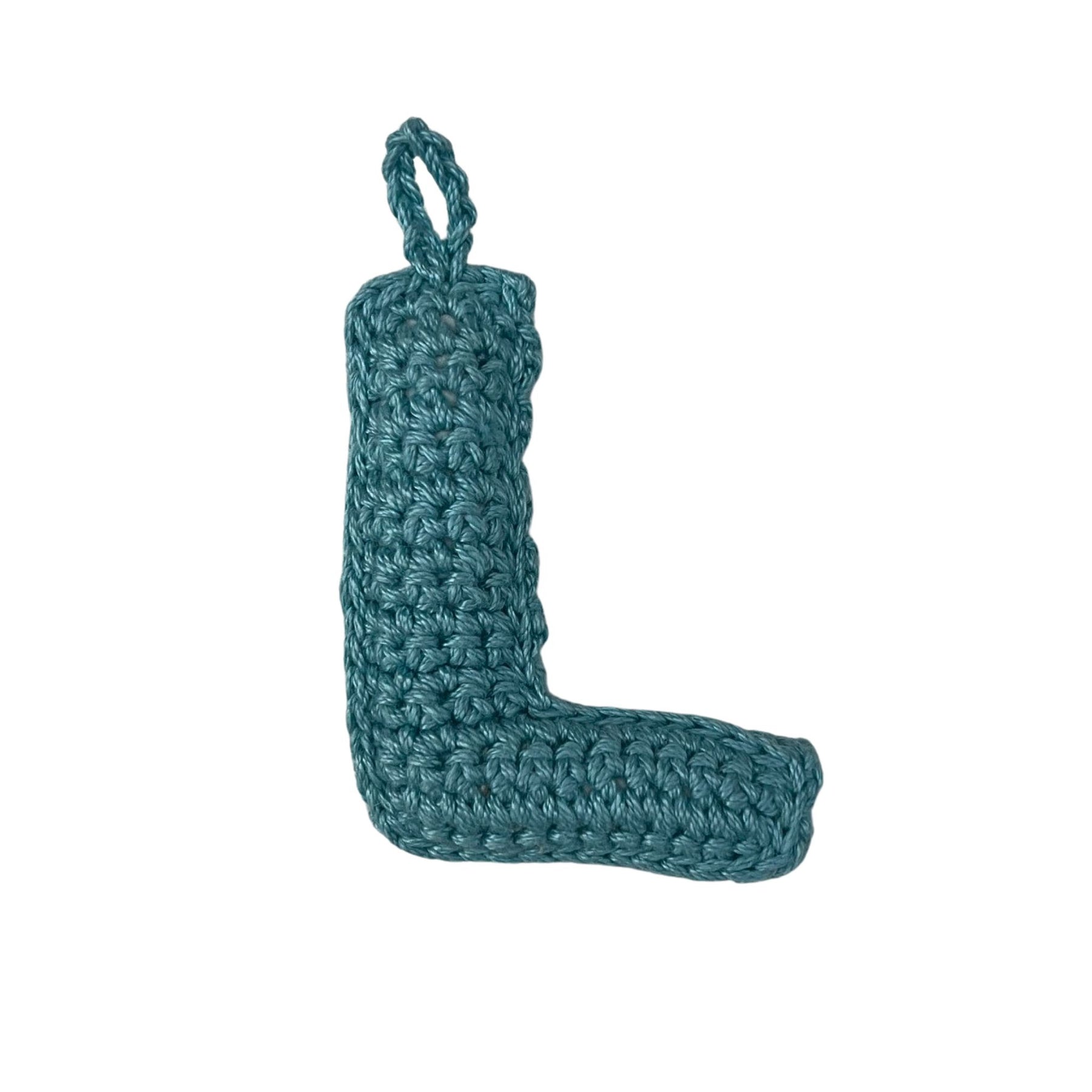 Crochet Alphabets Letters in Blue | Handmade