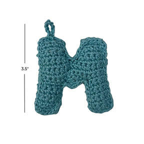 Crochet Alphabets Letters in Blue | Handmade