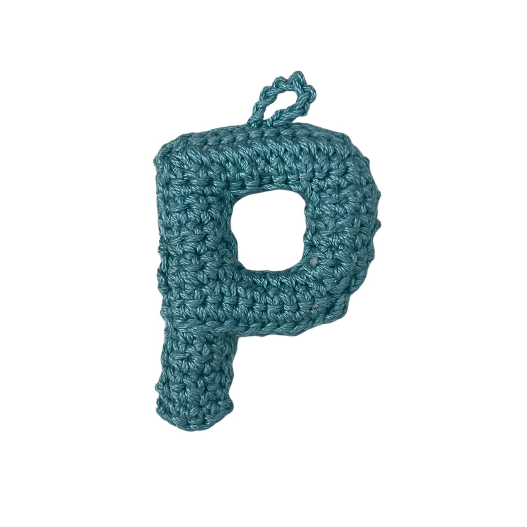 Crochet Alphabets Letters in Blue | Handmade