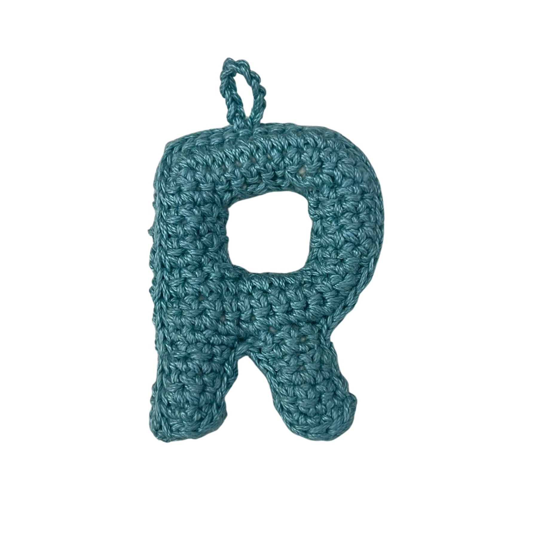 Crochet Alphabets Letters in Blue | Handmade