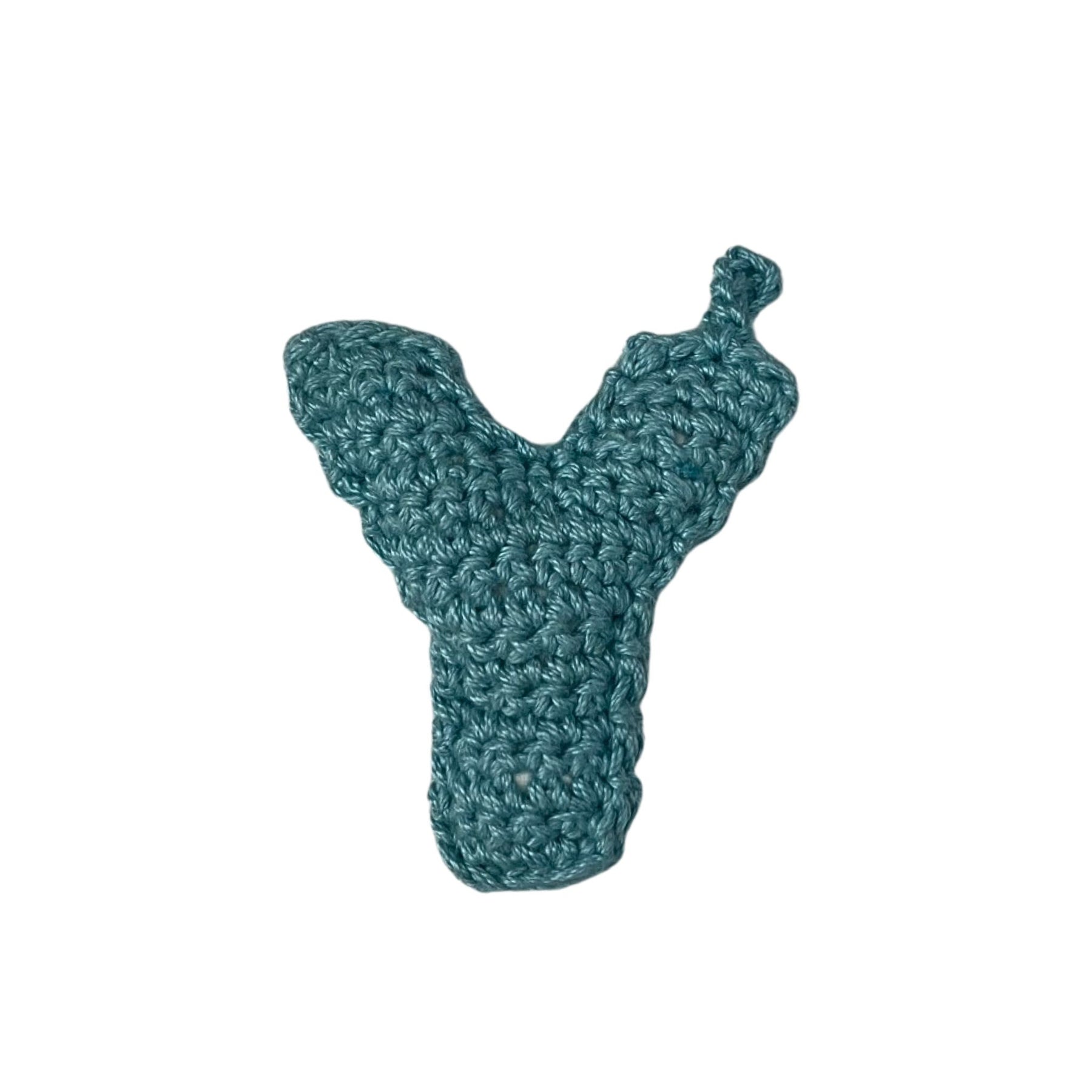 Crochet Alphabets Letters in Blue | Handmade