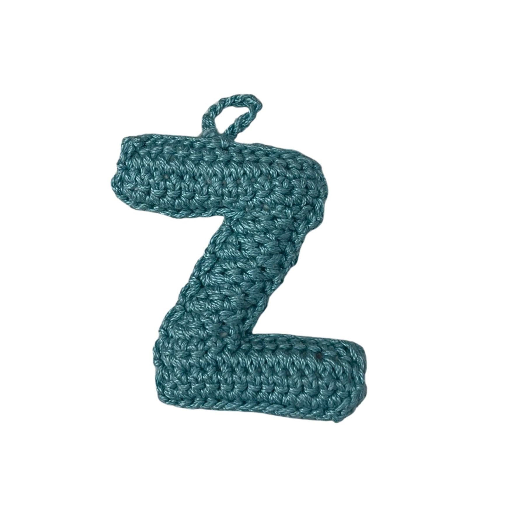 Crochet Alphabets Letters in Blue | Handmade
