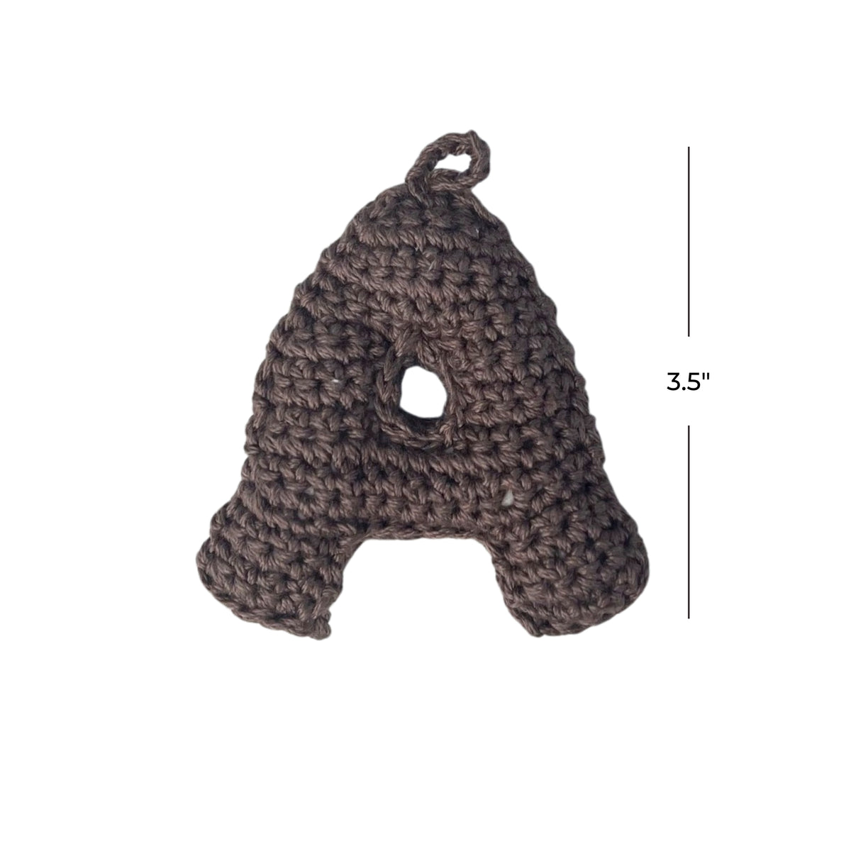 Crochet Alphabets Letters in Brown | Handmade