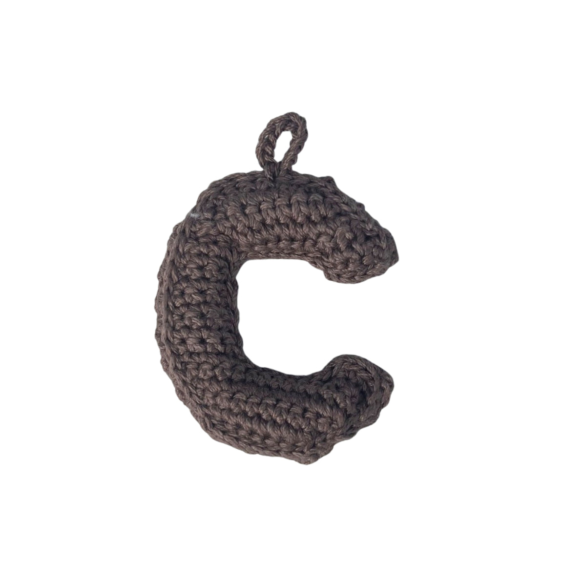 Crochet Alphabets Letters in Brown | Handmade