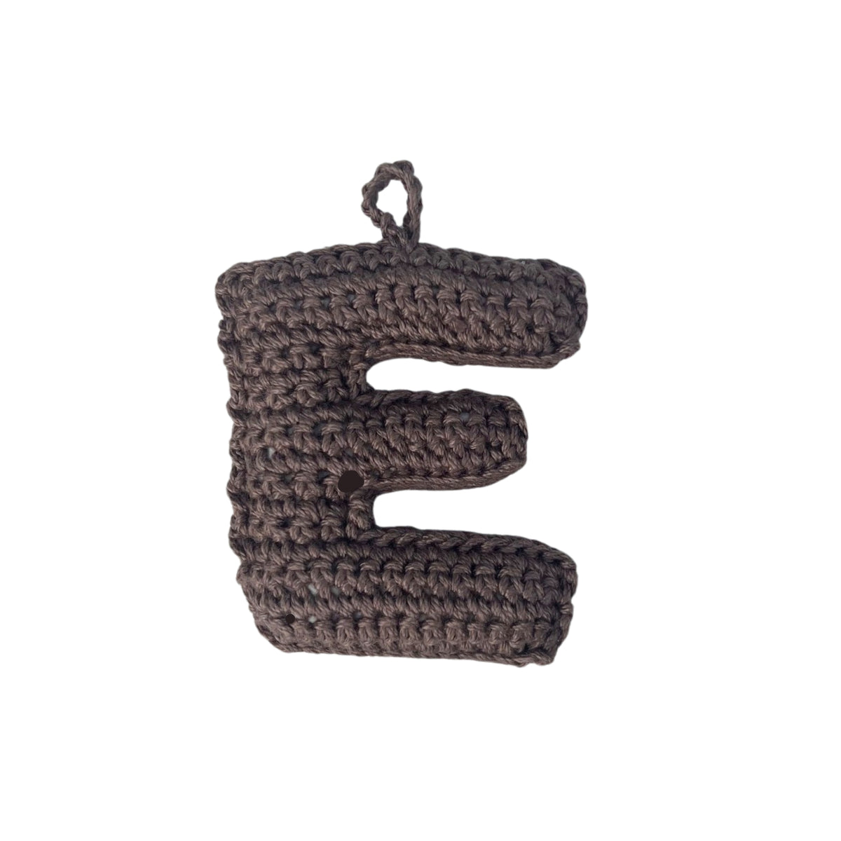Crochet Alphabets Letters in Brown | Handmade