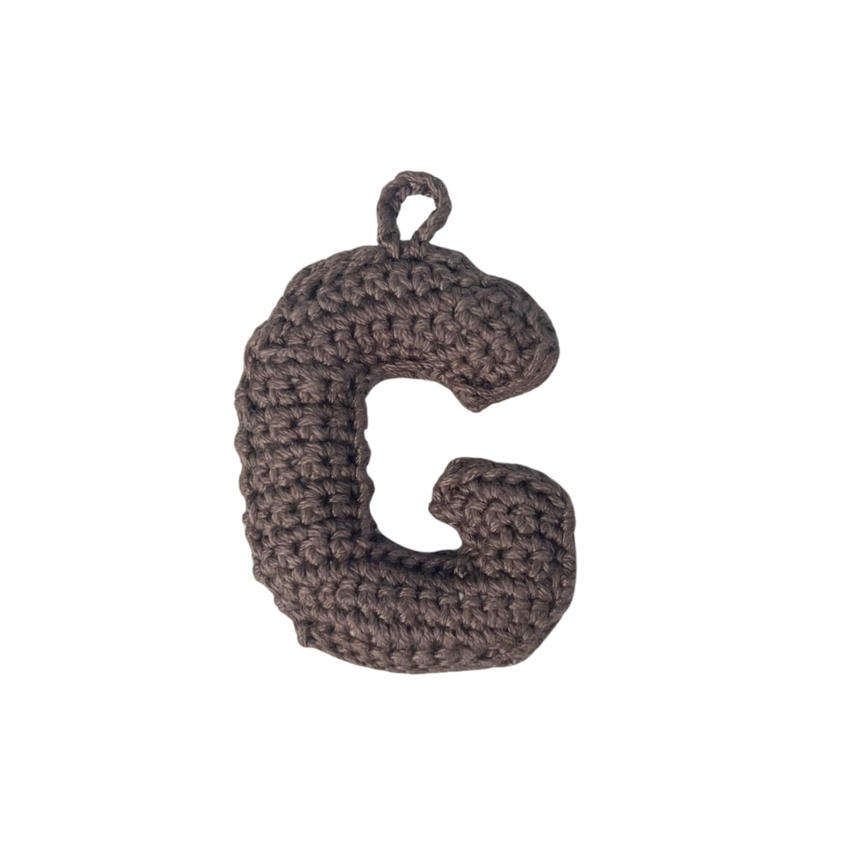 Crochet Alphabets Letters in Brown | Handmade