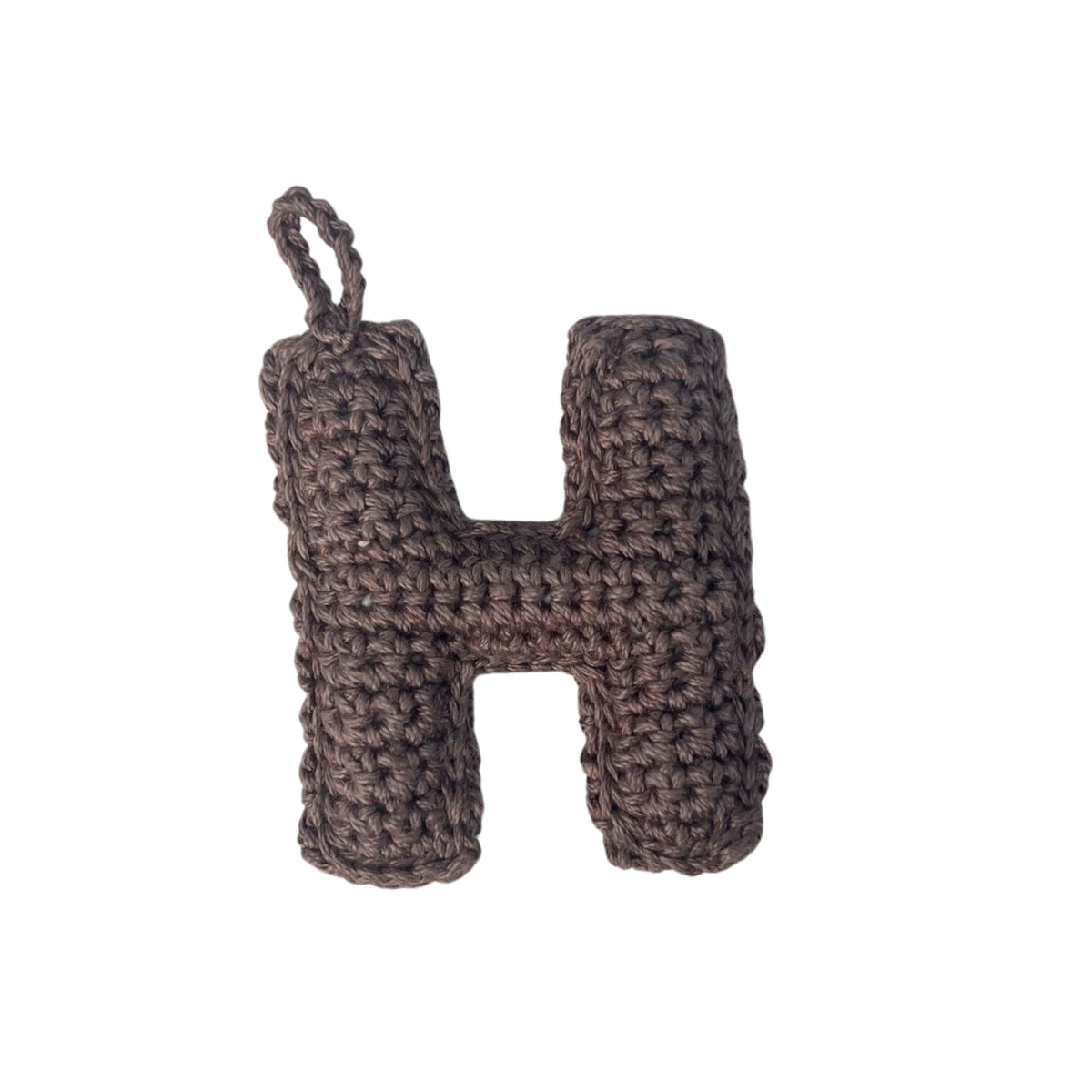 Crochet Alphabets Letters in Brown | Handmade