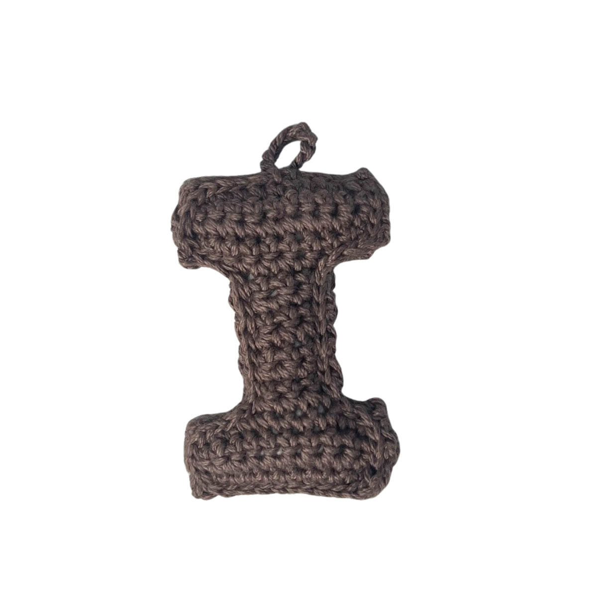Crochet Alphabets Letters in Brown | Handmade