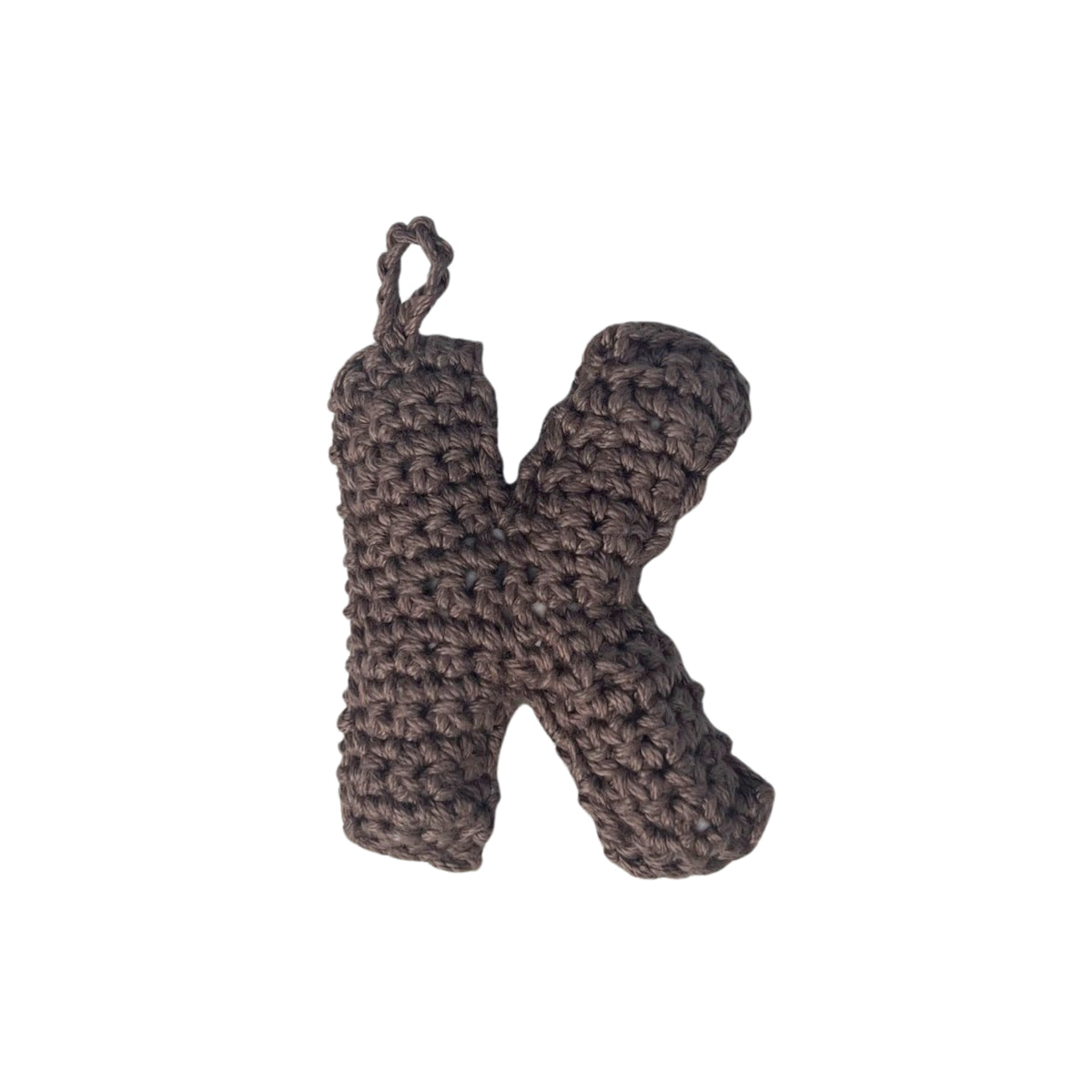 Crochet Alphabets Letters in Brown | Handmade