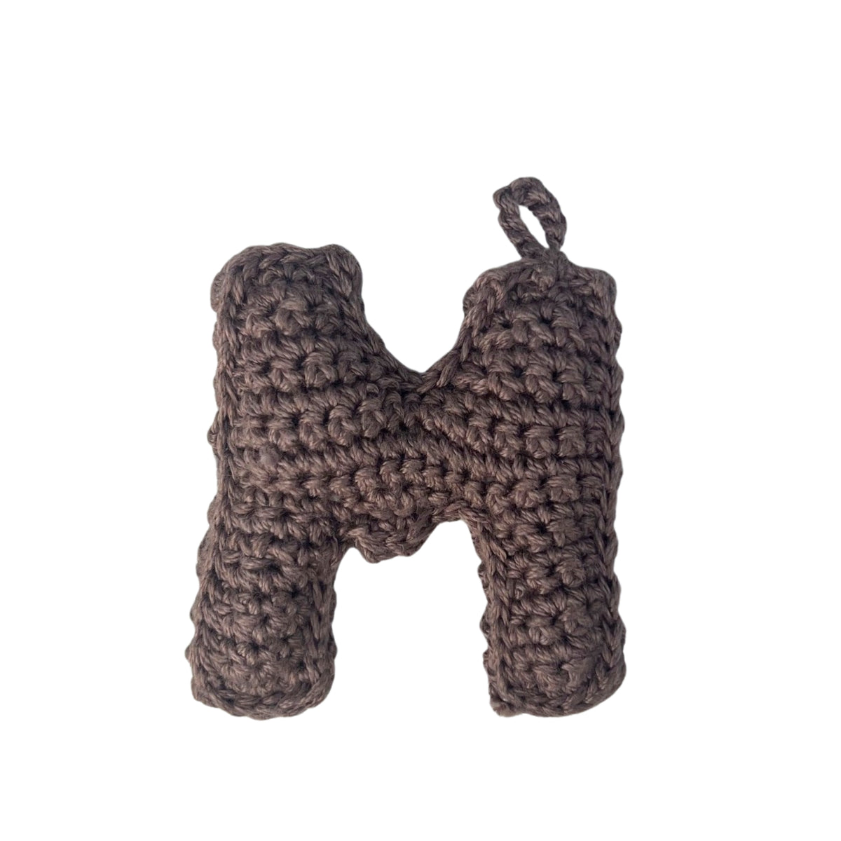 Crochet Alphabets Letters in Brown | Handmade