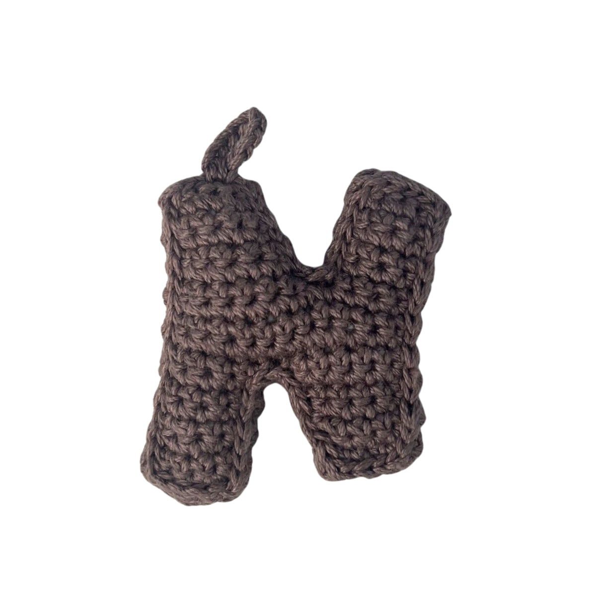 Crochet Alphabets Letters in Brown | Handmade