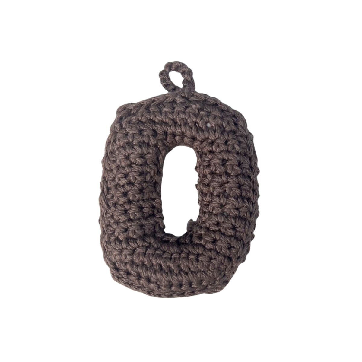 Crochet Alphabets Letters in Brown | Handmade