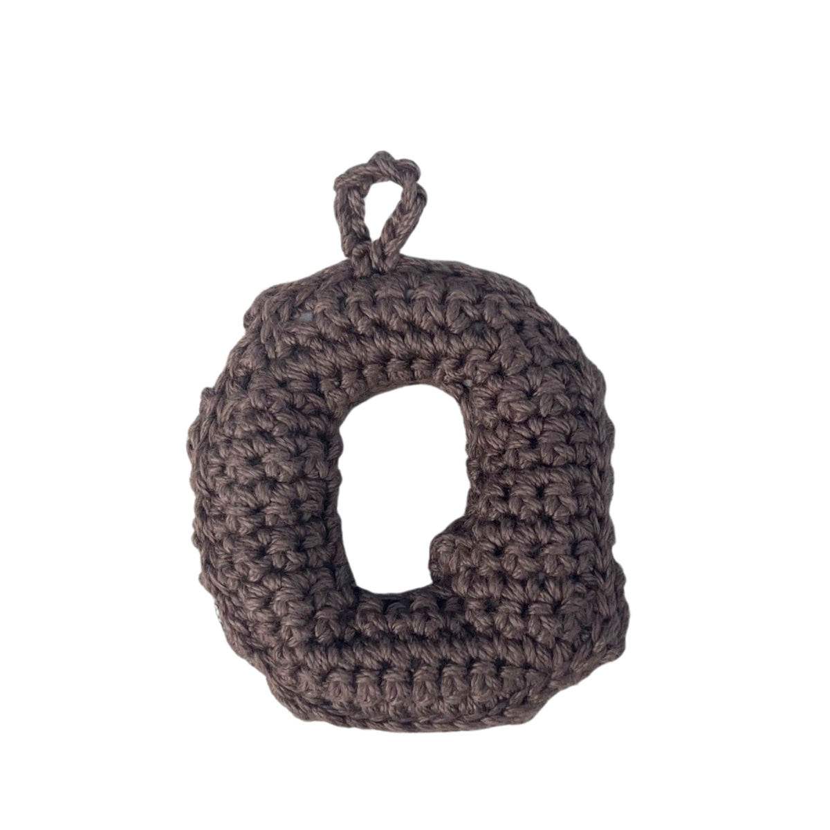 Crochet Alphabets Letters in Brown | Handmade