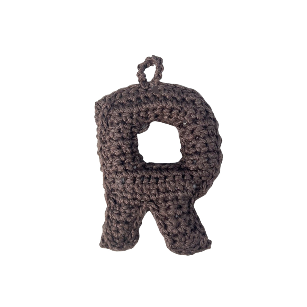 Crochet Alphabets Letters in Brown | Handmade