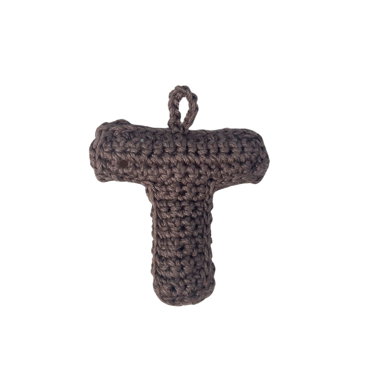 Crochet Alphabets Letters in Brown | Handmade