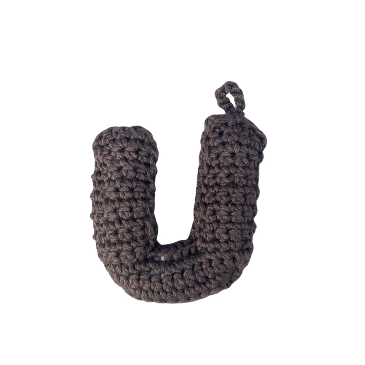 Crochet Alphabets Letters in Brown | Handmade