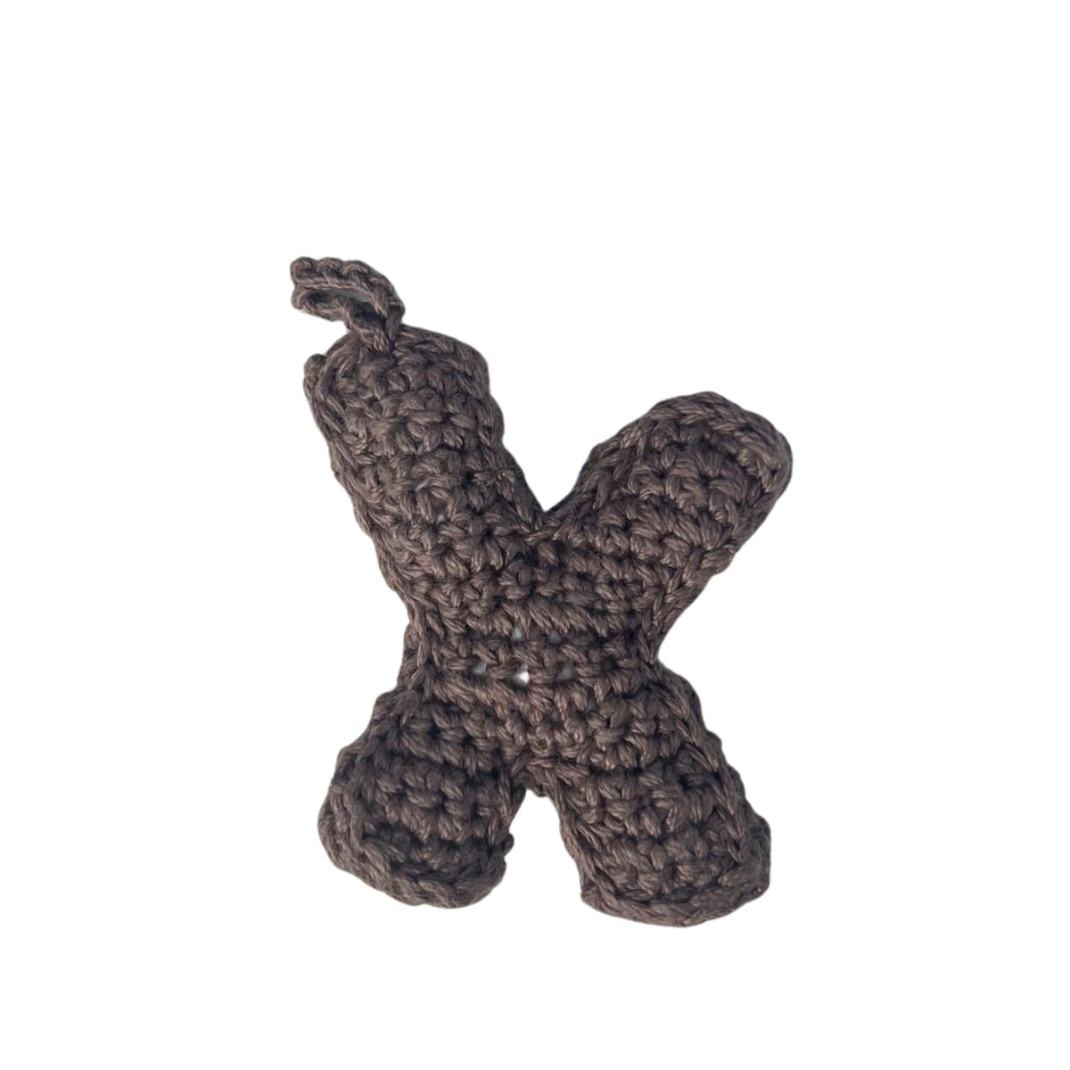 Crochet Alphabets Letters in Brown | Handmade
