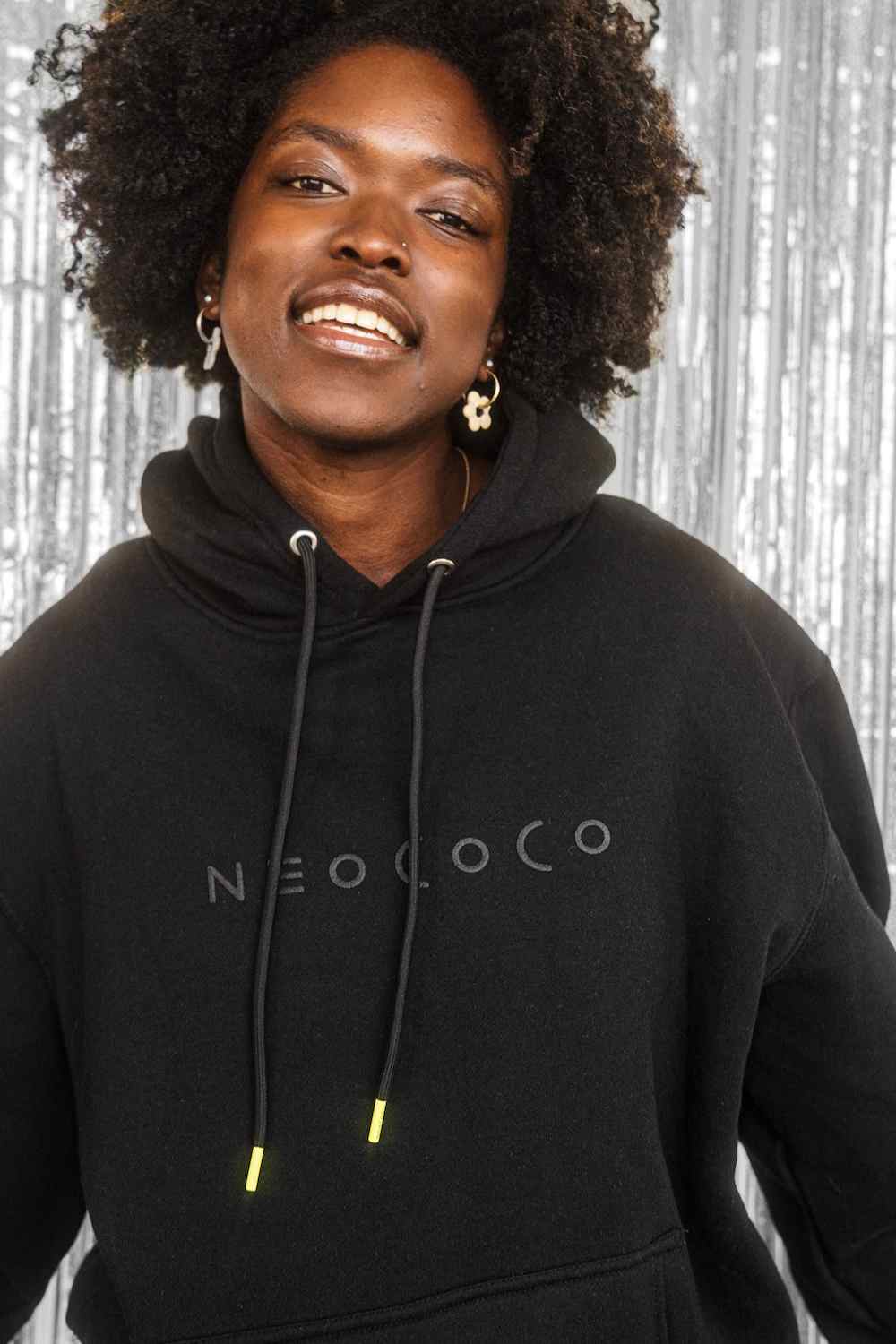 Hooded Sweatshirt in Black