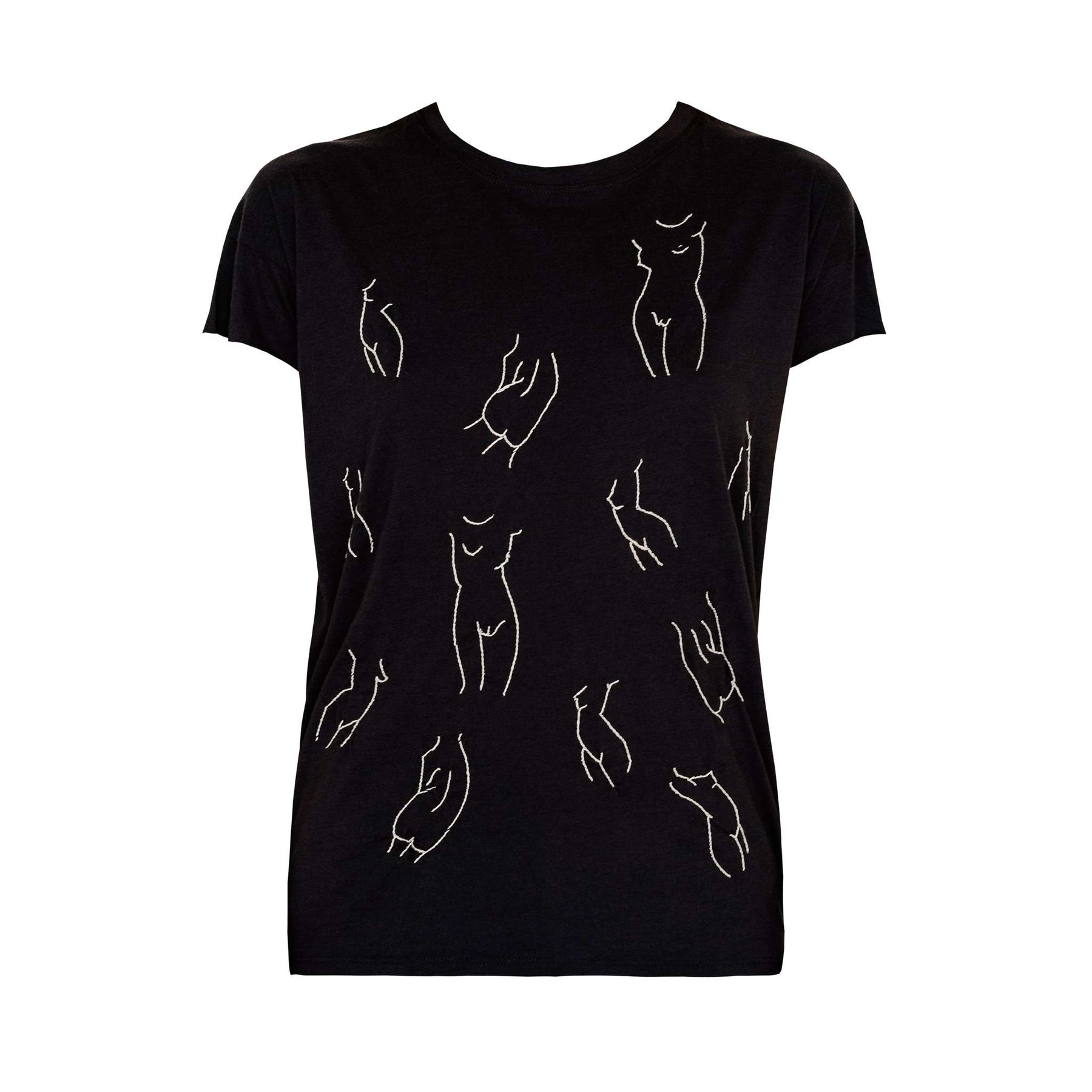 fast fashion Individuali Tee in Black