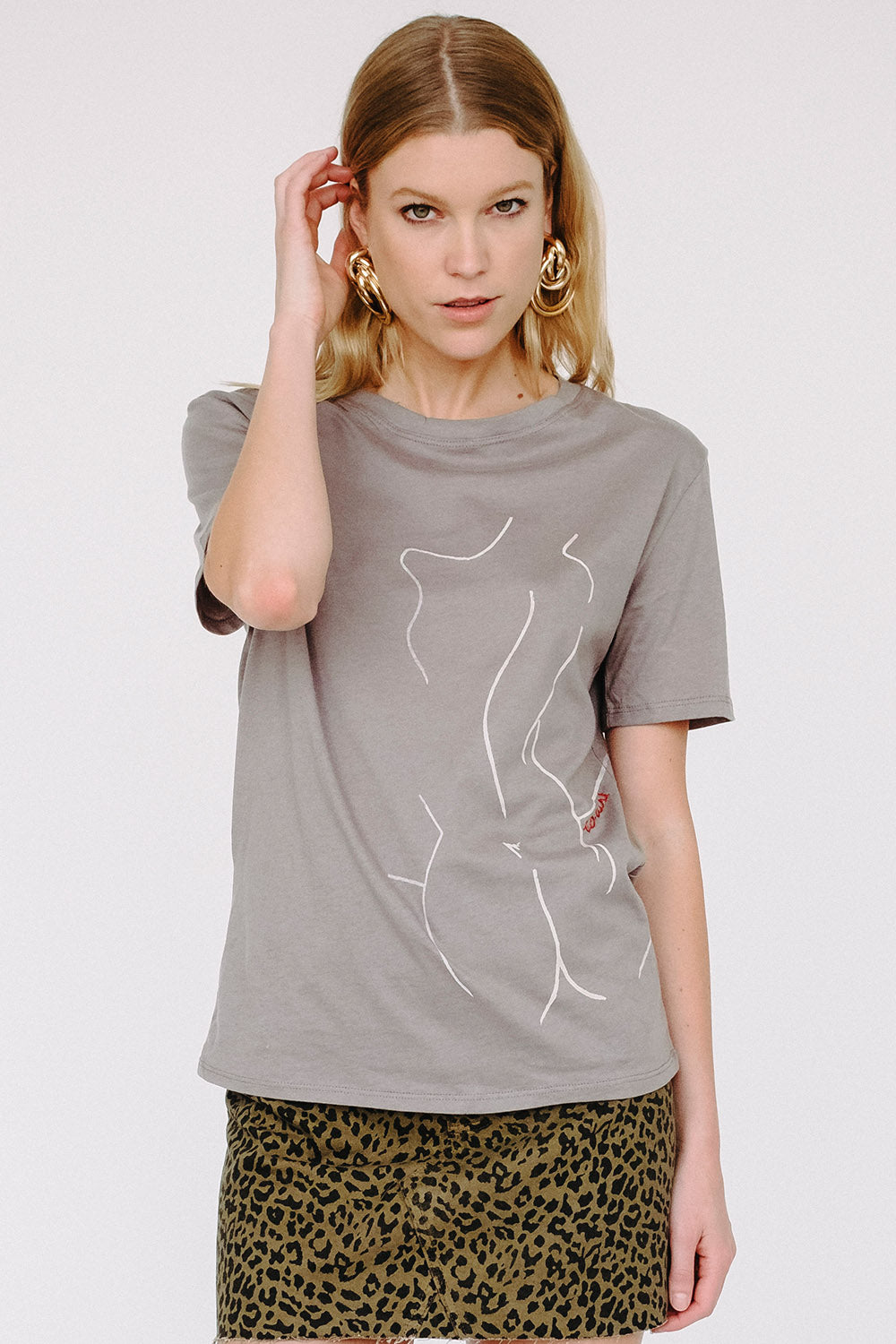 Co-Exist Tee in Taupe