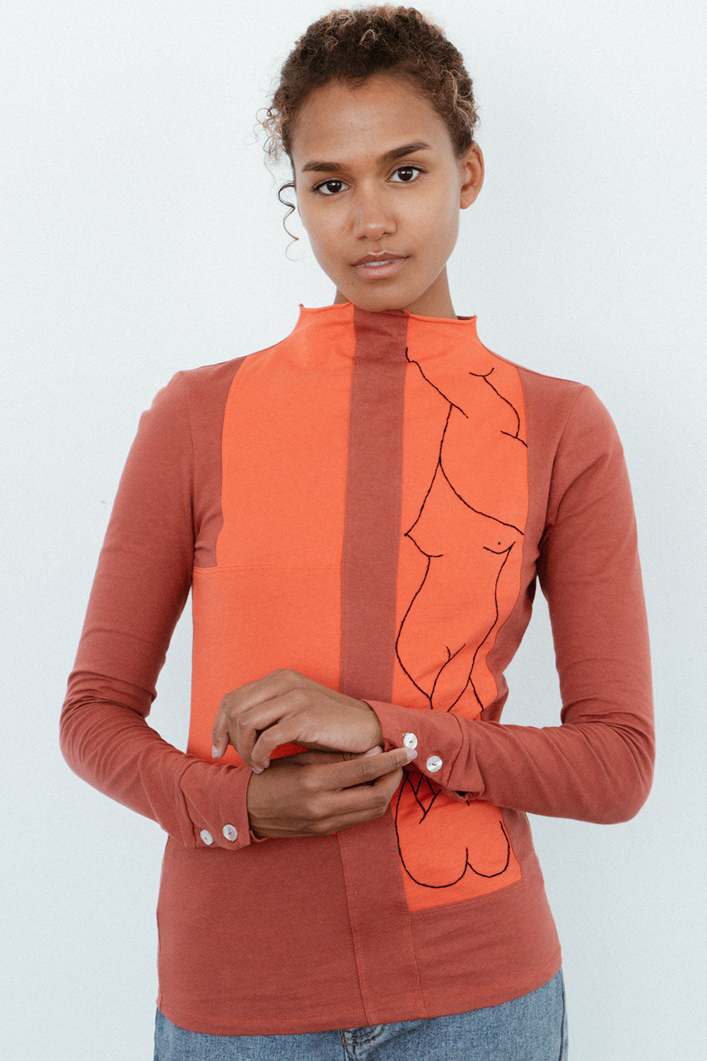 Leah Long Sleeve in Poppy