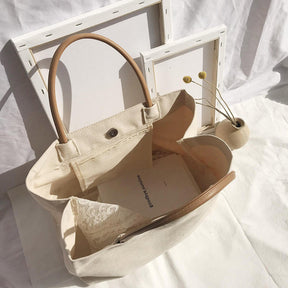 inside view Recycled Cotton Canvas Tote