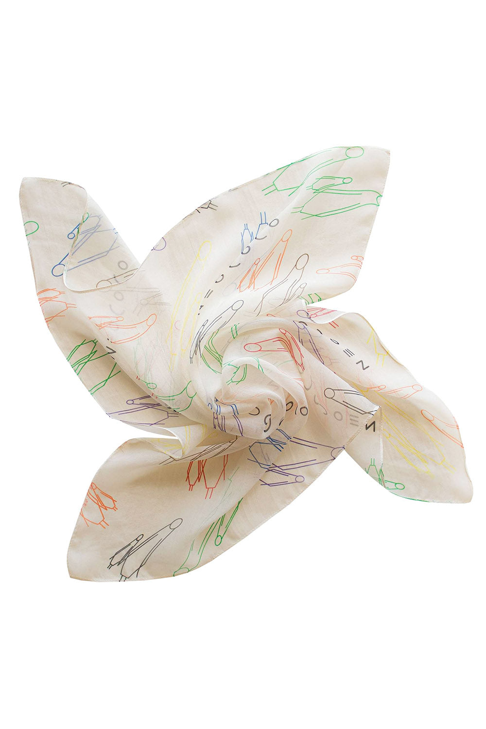 Mother and Child 100% Silk Scarf